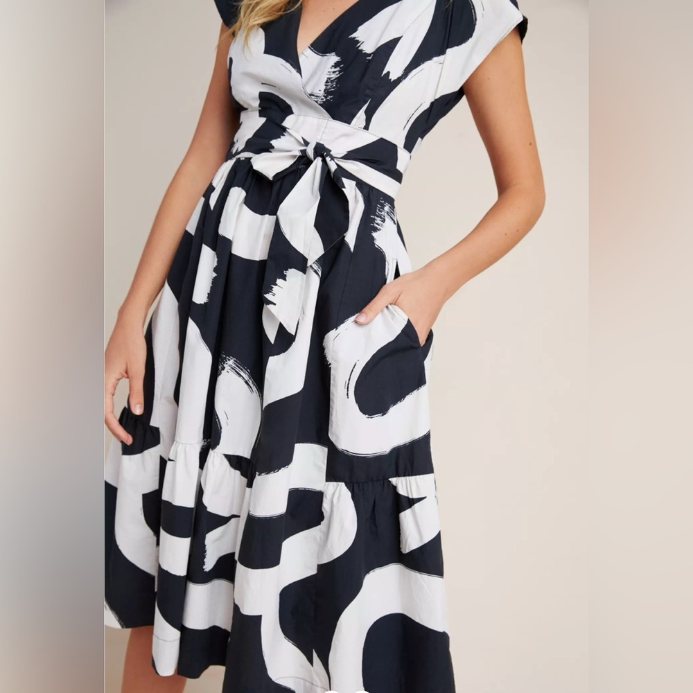 Anthropologie Maeve Poplin Dress size 6